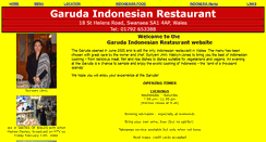 Desktop Screenshot of garudarestaurant.co.uk