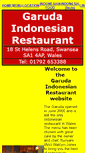 Mobile Screenshot of garudarestaurant.co.uk